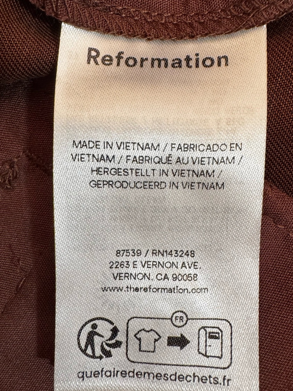 Reformation Brown Pleated Tencel Bermuda Shorts Size 8 High Rise - Picture 4 of 7